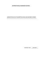 Comparative Analysis Of Consumption, Savings And Investments Dynamics In Italy(이탈리아의 소비와 저축, 투자에 대한 비교분석)