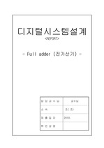 (디지털시스템설계)VHDL Full Adder