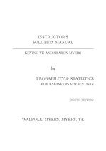 확률 및 통계 8판 Walpole, Mayer 솔루션입니다.