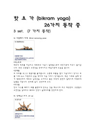 핫요가 26개의 동작 효능효과