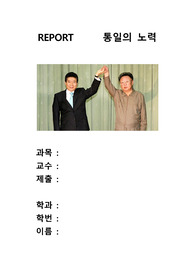 분단과통일-통일의 노력