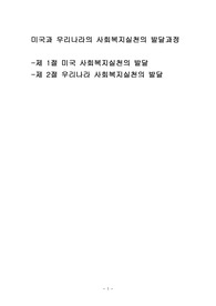 미국과 우리나라의 사회복지실천의 발달과정