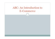 ABC: AN INTRODUCTION TO E-COMMERCE