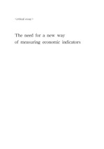 The need for a new way of measuring economic indicators