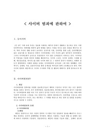 [형법,형사정책] 사이버 범죄에 관하여