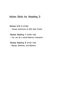 [대학영어/해설] Active Skills for Reading 3 (초록색 최신판)_Review Unit 4 (p186~193 본문 3개)