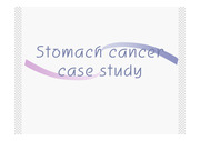 Stomach cancer  case study