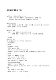 영양소의 종류와 기능