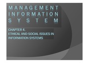 [MIS] 정보시스템과 윤리적,사회적문제