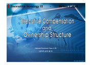 [Incentive Strategy] 경영자 보상과 소유 구조
