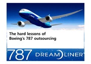 [국제경영] 보잉의 아웃소싱사례 분석 (Outsaurcing at the Boeing company)