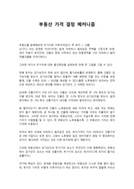 부동산 가격 결정 메커니즘