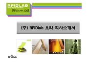 RFIDlab 요약 회사소개서