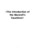 맥스웰방정식(Maxwell`S Equations) 정리 레포트