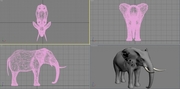 [3DS MAX] 상아 코끼리 모델링