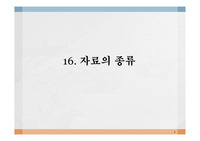 조사방법론 16장 자료의 종류