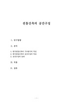 전통건축의 공간구성