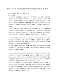 미국의 자원봉사활동의 역사적 배경과 현황