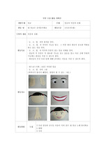 주제-얼굴 / 부분활동계획안