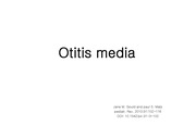 급성 중이염 (otitis media)  저널 정리