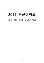 2011 부산대학교 합격 자기소개서