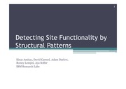 Detecting Site Functionality by Structural Patterns 한글번역 및 발표자료