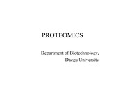 Proteomics 1  - 프로테오믹스란