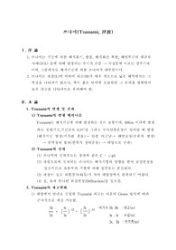 쓰나미(Tsunami, 津波)