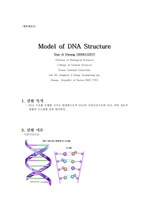 Model of DNA Structure (DNA구조)