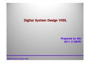 Digital System Design VHDL(디지털 시스템 디자인 VHDL)