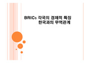 BRICS 각국의 경제적 특징과 한국과의 무역관계