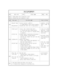 진로교육계획안