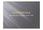 aeropostale(에어로포스테일) 브랜드 조사 및 VMD