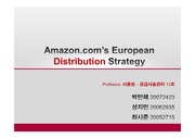 Supply Chain Management 아마존 닷컴  ( Amazon .com )  의  공급사슬관리 분석 ( 유럽 EDN 을 중심으로)