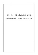 한·중·일 발효음식 비교