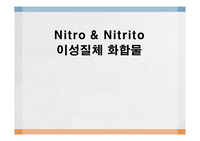 Nitro &amp; Nitrito