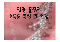 형광 물질의 수득률 및 소광