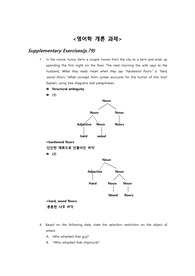 영어학개론 과제 Supplementary Exercises