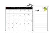 2012년 임진년 달력 1월~12월(메모가능)