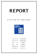 조선대학교레포트표지(중간로고2,흑백&컬러2장)