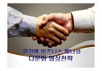 국가별 비즈니스 매너와 다문화 협상전략