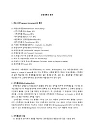 무역 운송서류 종류