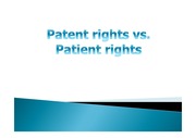 의약특허권 발표내용