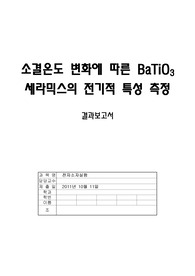 소결온도 변화에 따른 BaTiO3