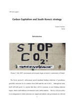 carbon caplitalism and south korea`s strategy