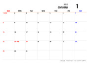 [달력] 2012년 달력, 임진년 달력 (스타일01),스터디플래너, 업무계획, 자기주도적 학습, 계획표