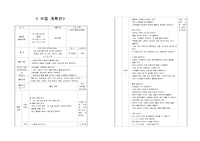 율동 수업( 한 시골 농가에) 계획안