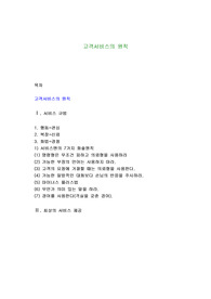 고객서비스의 원칙