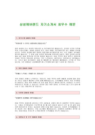 [삼성에버랜드자기소개서] 삼성에버랜드 자기소개서 예문 -삼성그룹 에버랜드 대졸신입 자소서 샘플-