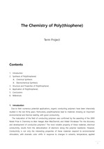 The Chemistry of Poly(thiophene)